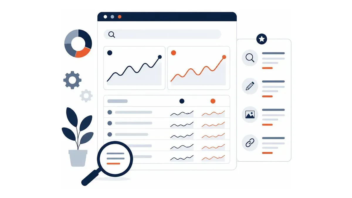 Search Console performans verileri ve içerik optimizasyon analiz tablosu